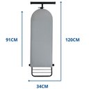 Ver imagem 5 de Tábua Mesa de Passar Roupa Dobrável e Regulável Pequena Preta