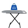 Tábua Mesa de Passar Roupa Dobrável e Regulável Pequena Preta - 7
