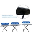 Ver imagem 4 de Tábua Mesa de Passar Roupa Dobrável e Regulável Pequena Preta