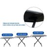 Tábua Mesa de Passar Roupa Dobrável e Regulável Pequena Preta - 4