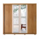 Ver imagem 4 de Guarda Roupa Moviment 2 com Portas de Correr 4 Gavetas Freijo/off White