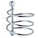 Ver imagem 3 de Porta Secador De Cabelo Em Espiral Suporte Para Secador De Cabelo De Parede Cromado