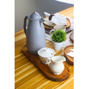 Ver imagem 7 de Tábua Oval para Frios e Servir Rebaixada M - Madeira de Teca 53x18x2cm