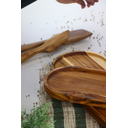 Ver imagem 4 de Tábua Oval para Frios e Servir Rebaixada M - Madeira de Teca 53x18x2cm