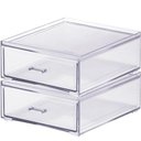 Ver imagem 1 de Gaveta Dupla Organizadora Porta Maquiagem Acrílico Cinquetti Guarda Joias Agulhas