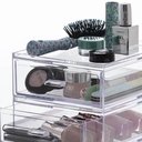 Ver imagem 4 de Gaveta Dupla Organizadora Porta Maquiagem Acrílico Cinquetti Guarda Joias Agulhas