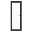 Ver imagem 1 de Porta de Alumínio Preto com Vidro Inteiro 8mm Cmc Linha Elegance - 2.10 (a) X 0.90 (l)-lado Esquerdo