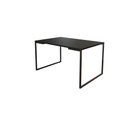 Ver imagem 3 de Mesa Industrial Base Ferro Preto Tampo 137x90 Preto 4 Cadeiras Eames Ferro Cobre Assento Preto