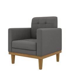 Poltrona Decorativa Fox em Veludo Just Time - 1