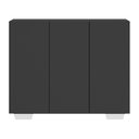 Ver imagem 3 de Gabinete Banheiro 3 Portas 90Cm Multimóveis Mp5031 Preto/Branco