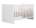 Ver imagem 3 de Jogo de Quarto Infantil com Berço Mini Cama Americano e Cômoda Trocador Doce Sonho Branco - FbABY