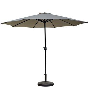 Ombrelone Central Bali Rivatti 270 cm em Alumínio com Base HDPE e Capa em Poliéster Marfim