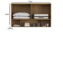 Ver imagem 3 de Módulo Aéreo para Cama Queen Mdf Altezza Clean Belmax:freijó/off White