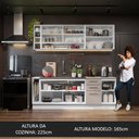 Ver imagem 6 de Armário de Cozinha Completa 220cm Branco/crema Agata da Thêmis Madesa