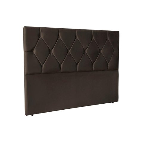 Cabeceira Cama Box Casal 195 cm Julia - Marrom Corino
