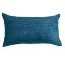 Ver imagem 1 de Capa de Almofada Retangular Baguete Linhao Azul Marinho 30x50