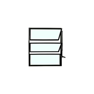 Vitro Basculante de Alumínio Preto 60x60