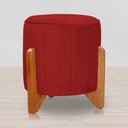 Ver imagem 3 de Poltrona Balanço C/ Puff Melinda Suede Vermelho - Lm Decor