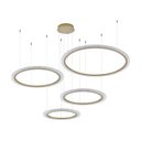 Ver imagem 1 de Lustre Pendente Astraled Aspectral Pl-9742 Dourado Led Bivolt Dourado Pl-9742