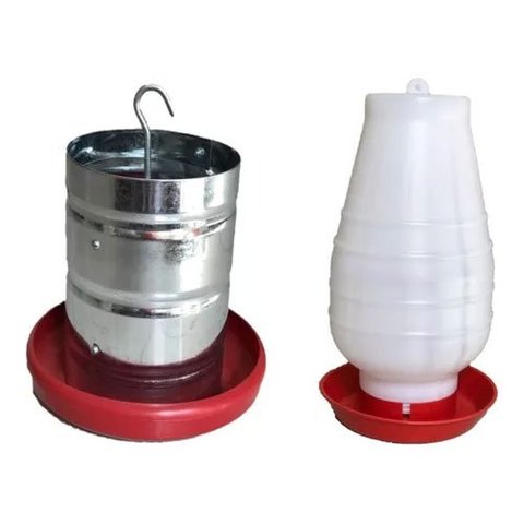 Comedor de Frango Galinha Aves 3kg + Bebedouro Agua 2 Litros Aves