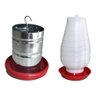 Comedor de Frango Galinha Aves 3kg + Bebedouro Agua 2 Litros Aves - 1