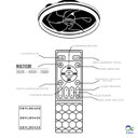 Ver imagem 3 de Luminária Plafon Ventilador Teto Miniwind Anel Clara 23w