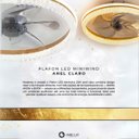 Ver imagem 2 de Luminária Plafon Ventilador Teto Miniwind Anel Clara 23w