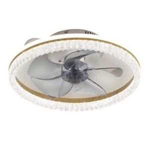 Luminária Plafon Ventilador Teto Miniwind Anel Clara 23w