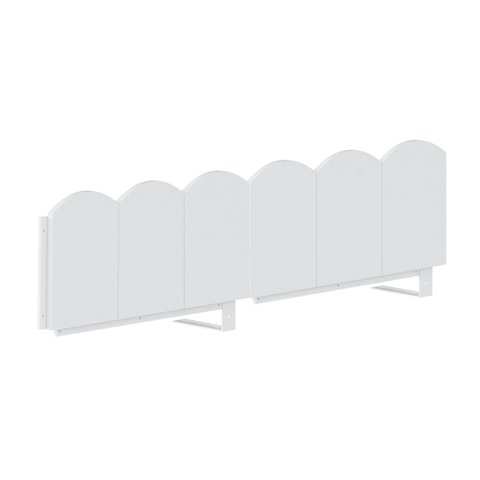 Cerquinha Dupla 120cm para Cama Reversível New Garden Casatema MadeiraOriginals Branco