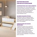 Ver imagem 4 de Cerquinha Dupla 120cm para Cama Reversível New Garden Casatema MadeiraOriginals Branco
