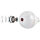 Ver imagem 7 de Câmera Lâmpada Espiã Ip Wifi Microfone e Alto-falante Visão 360
