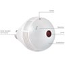 Câmera Lâmpada Espiã Ip Wifi Microfone e Alto-falante Visão 360 - 3