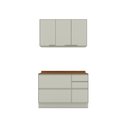 Ver imagem 4 de Cozinha Compacta Modulada 100% MDF 3 Peças com Tampo Areia HP/Cinamomo Fineze