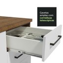 Ver imagem 5 de Balcão de Pia Cozinha 1 Porta e 2 Gavetas (com Tampo) Rustic/branco Agata Madesa Rustic/branco