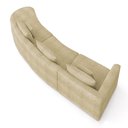 Ver imagem 6 de Sofá Curvo Decorativo Kimiko 447cm 5 Lugares Sala de Estar com Chaise Bouclê Bege G52 - Gran Belo
