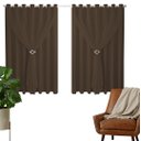 Ver imagem 1 de Cortina Blackout PVC 4,00m X 1,80m Com Voil Tabaco