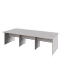 Ver imagem 6 de Mesa de Trabalho Escritório para 6 Pessoas 2,70m Cinza F5