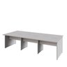 Mesa de Trabalho Escritório para 6 Pessoas 2,70m Cinza F5 - 6