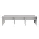 Ver imagem 4 de Mesa de Trabalho Escritório para 6 Pessoas 2,70m Cinza F5