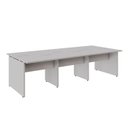 Ver imagem 2 de Mesa de Trabalho Escritório para 6 Pessoas 2,70m Cinza F5