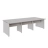 Mesa de Trabalho Escritório para 6 Pessoas 2,70m Cinza F5 - 2