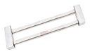 Ver imagem 1 de Toalheiro Duplo 30 Cms Quadrado Inox-metais Banheiro- Ilheus