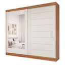 Ver imagem 1 de Guarda Roupa Veneza 2 Portas de Correr Espelhado Mdf