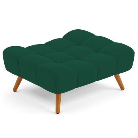 Puff Pet Cama Estofada para Cachorro Sofia L02 Suede Verde - Inoviza