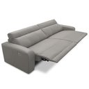 Ver imagem 4 de Sofá 4 Lugares Rettrátil Reclinável Elétrico 284cm Mazi L06 Couro Cinza - Lyam Decor