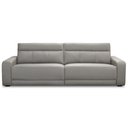 Ver imagem 3 de Sofá 4 Lugares Rettrátil Reclinável Elétrico 284cm Mazi L06 Couro Cinza - Lyam Decor