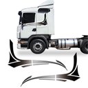 Ver imagem 1 de Faixa Scania 2008 Adesivo Azul Lateral Caminhão Decorativo Preto Teu Adesivo