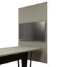 Painel de Tv P/ Sala de Reunião 195cm X 110cm Czs F5 Office Cor:cinza Sagrado - 1