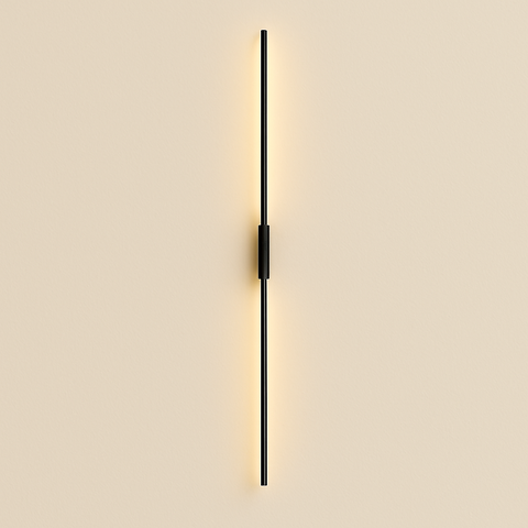 Arandela de Parede Slim Led Linear 15w Alumínio Preto 1 Metro