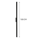 Ver imagem 4 de Arandela de Parede Slim Led Linear 15w Alumínio Preto 1 Metro
